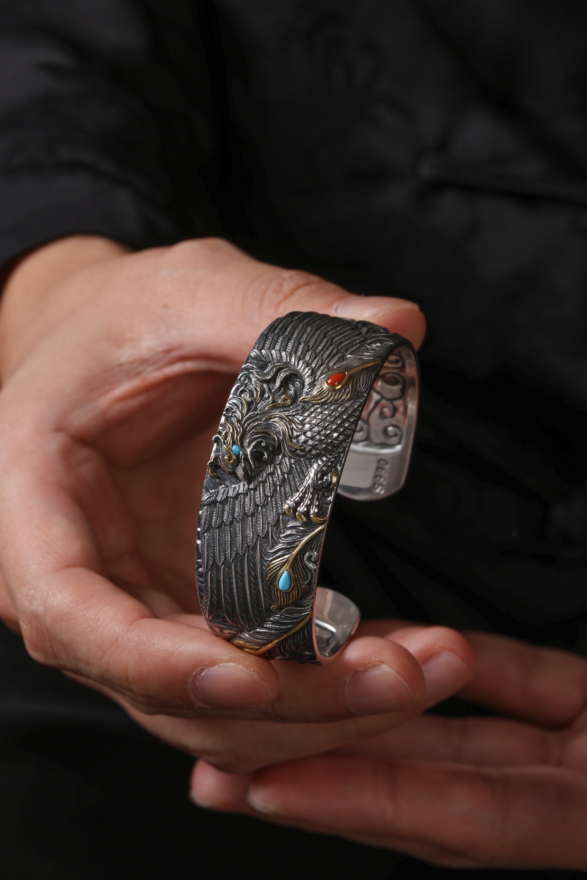 Buddha Trace Tibetan Vermilion Bird Guardian Bracelet Buddha Trace