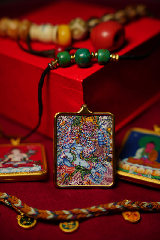 Buddha Trace Tibetan Yamantaka Thangka Buddha Trace