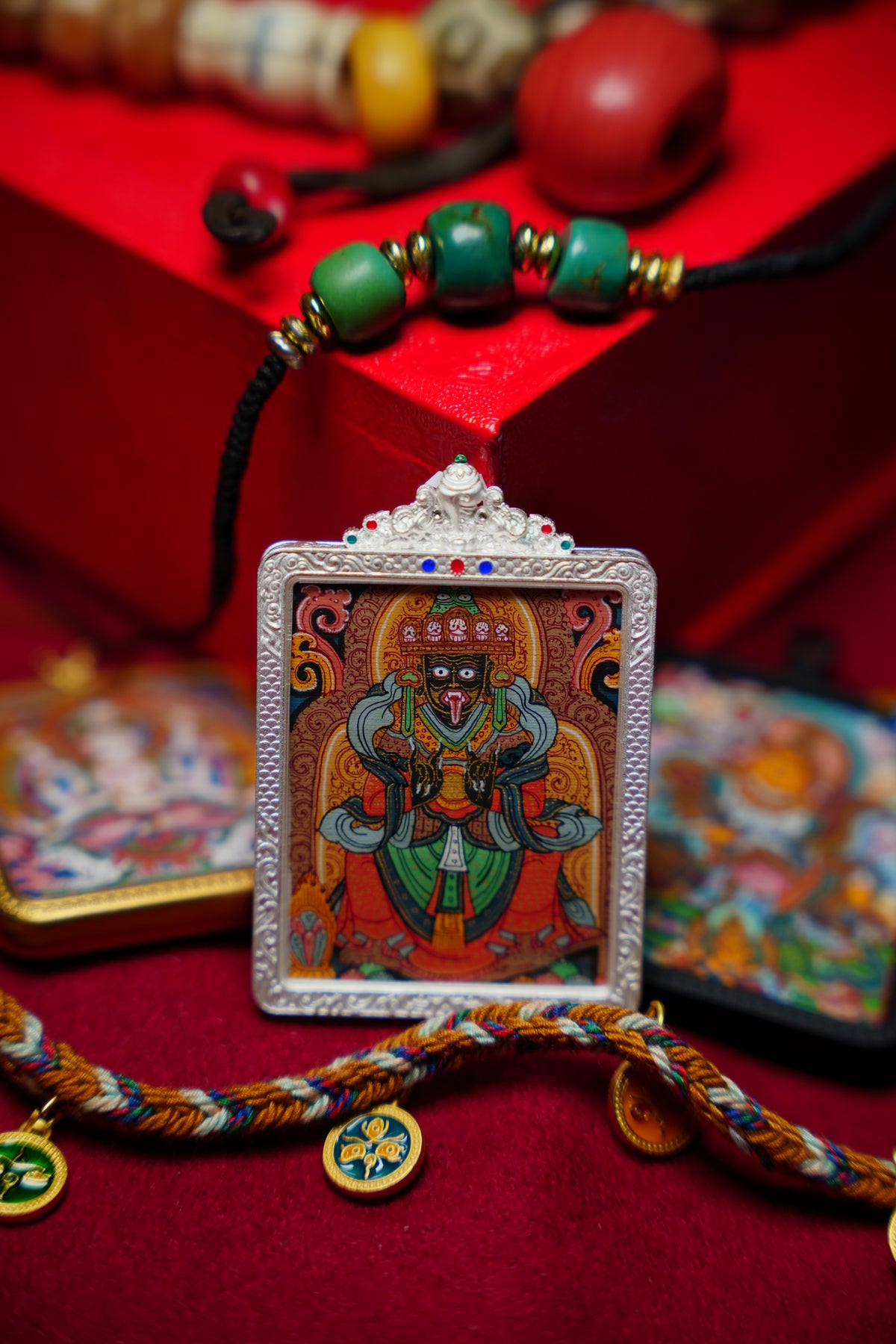 Buddha Trace Tibetan Zashi Lhamo Thangka Buddha Trace