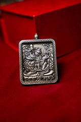 Buddha Trace Tibetan Zashi Lhamo black Thangka Buddha Trace